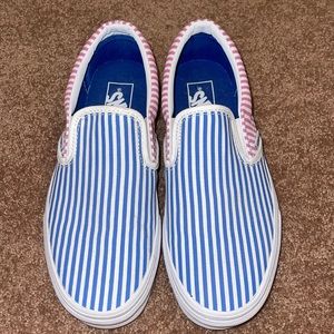 Vans Striped Color Block Slip Ons